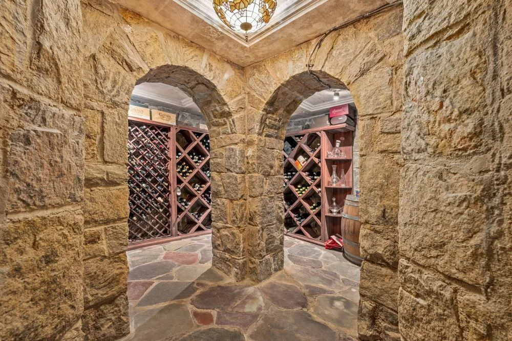 Wine cellar at Scarsdale estate