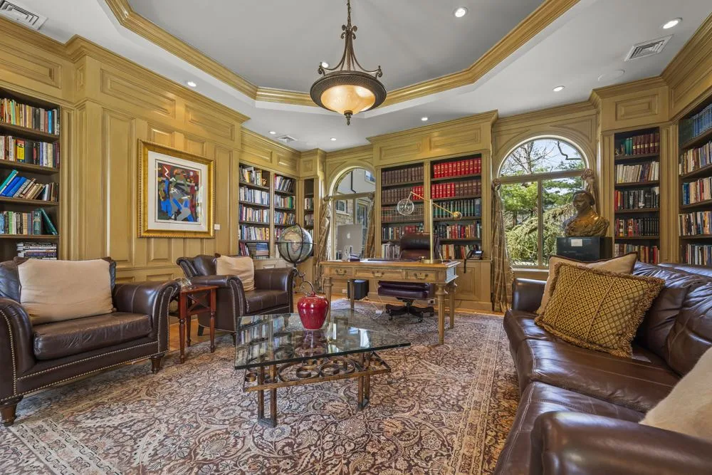 The library at Scarsdale estate