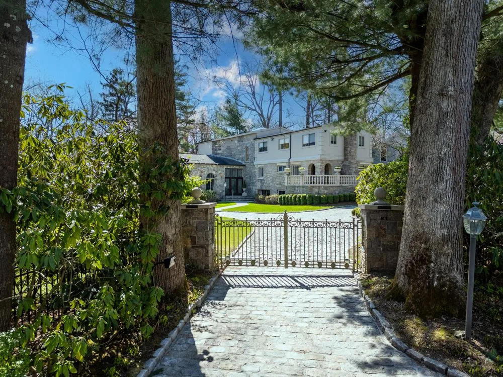 A secluded entrance at Scarsdale estate