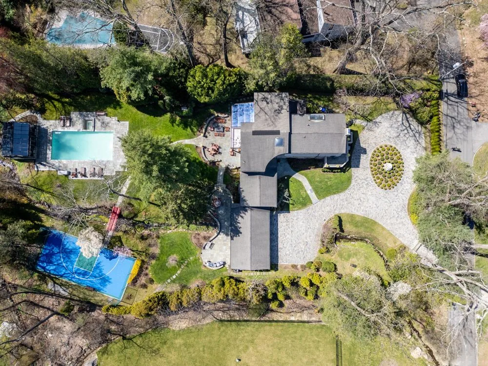 Estate from above at Scarsdale estate