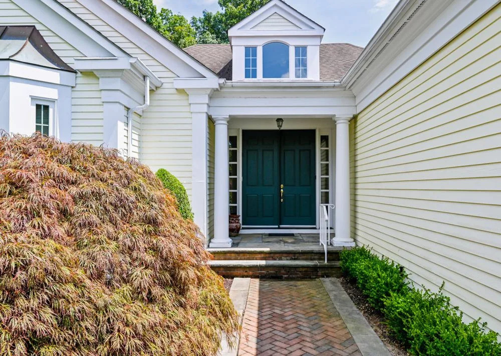 An inviting entrance at Garden residence