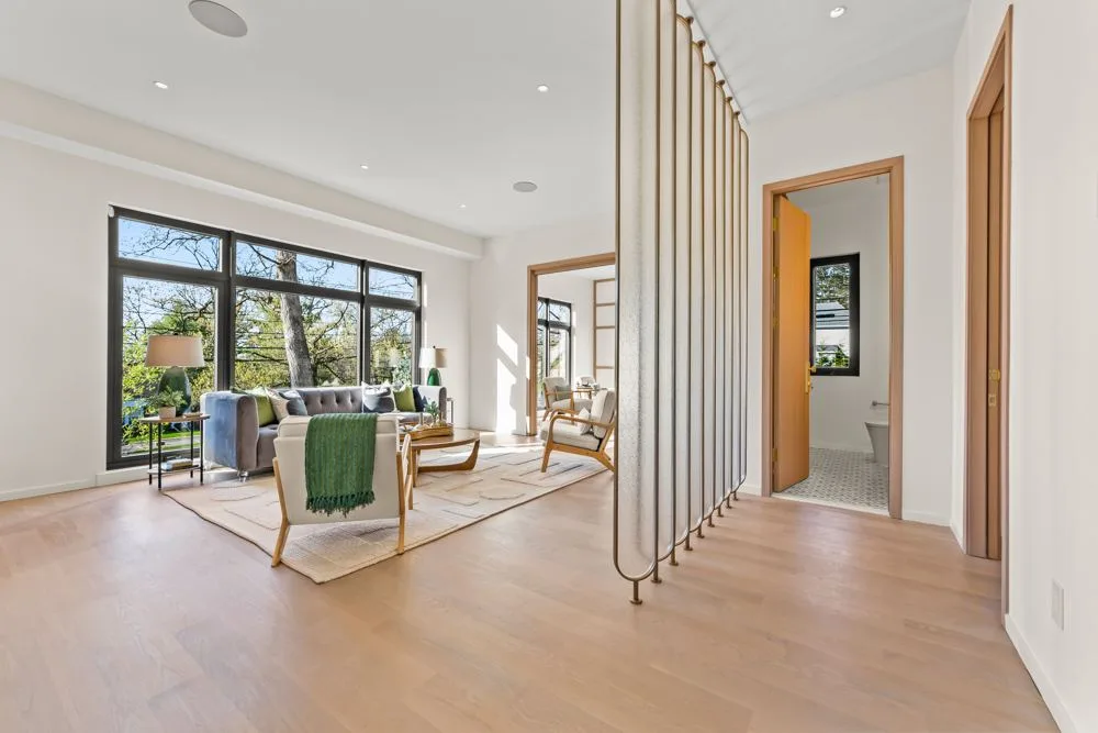 Open-plan living at Short Hills mansion