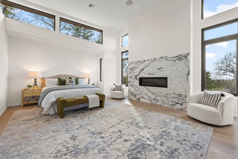 Primary suite at Short Hills mansion