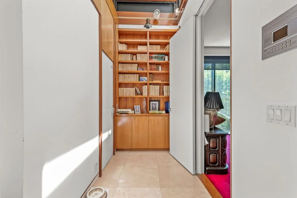 A considered passage at Modern architectural home