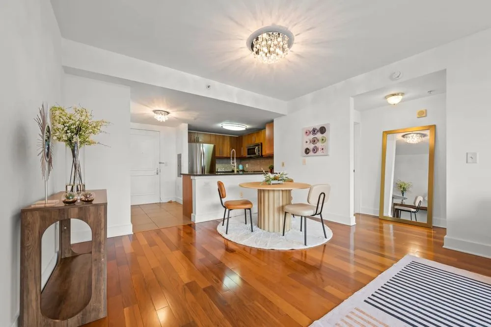 A connected interior at Staged city residences