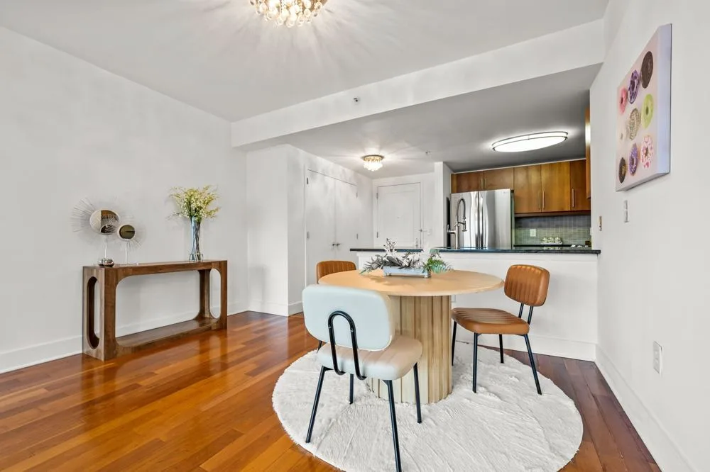 Dining detail at Staged city residences